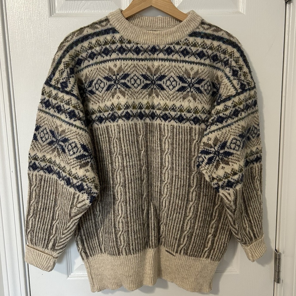 Geiger Tyrol Vintage Wool Pattern‎ Sweater